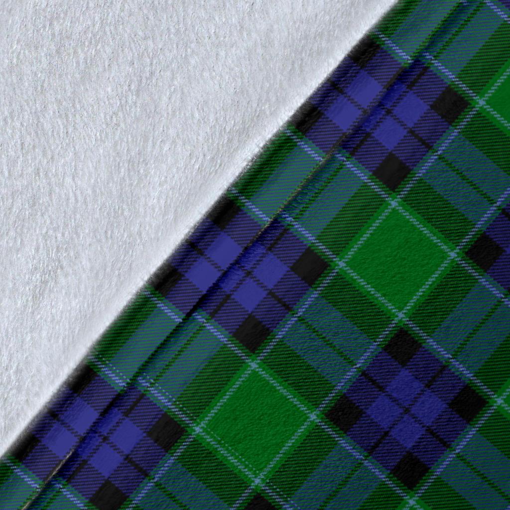 Graham of Menteith Modern Tartan Crest Blanket Wave Style