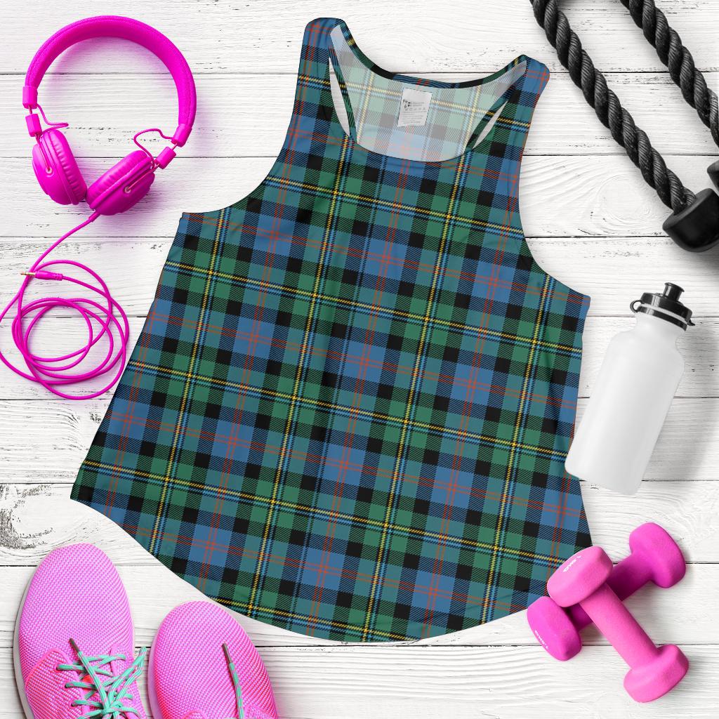 Malcolm (MacCallum) Ancient Tartan Women Racerback Tank Top