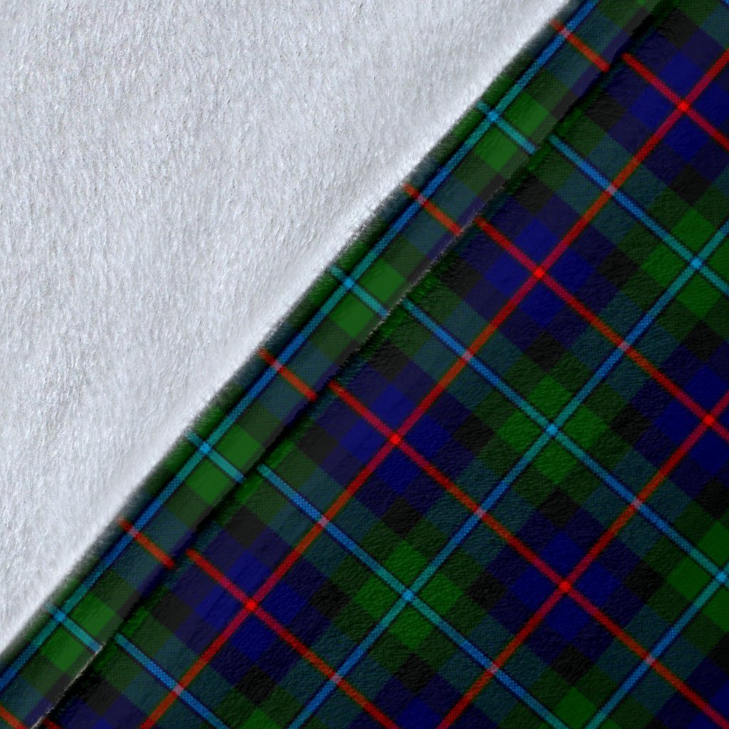 Campbell of Cawdor Modern Tartan Crest Blanket Wave Style