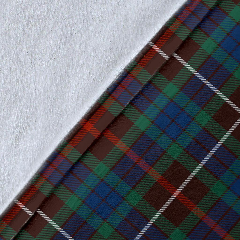 Fraser Hunting Ancient Tartan Crest Blanket Wave Style