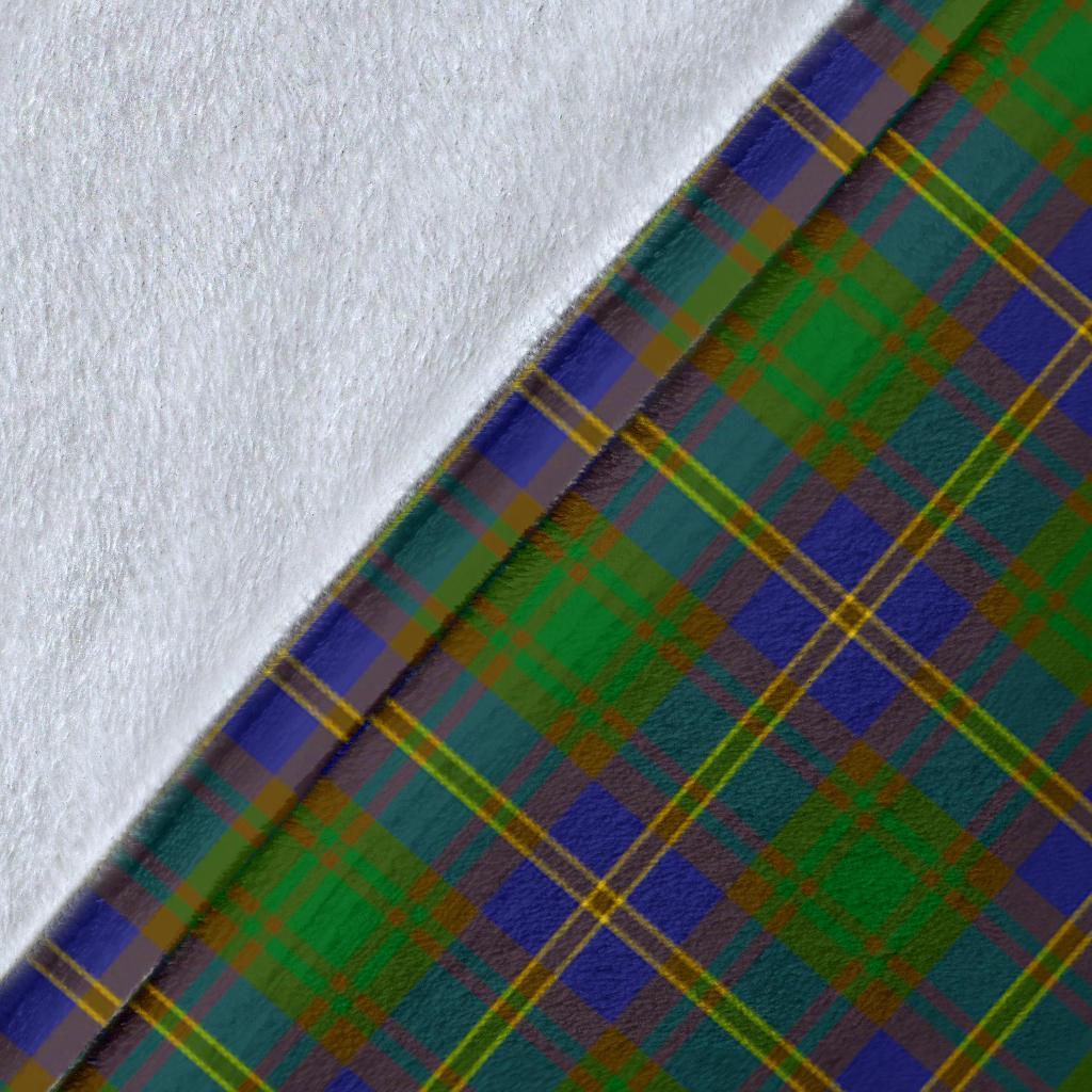 Strange of Balkaskie Tartan Crest Blanket Wave Style