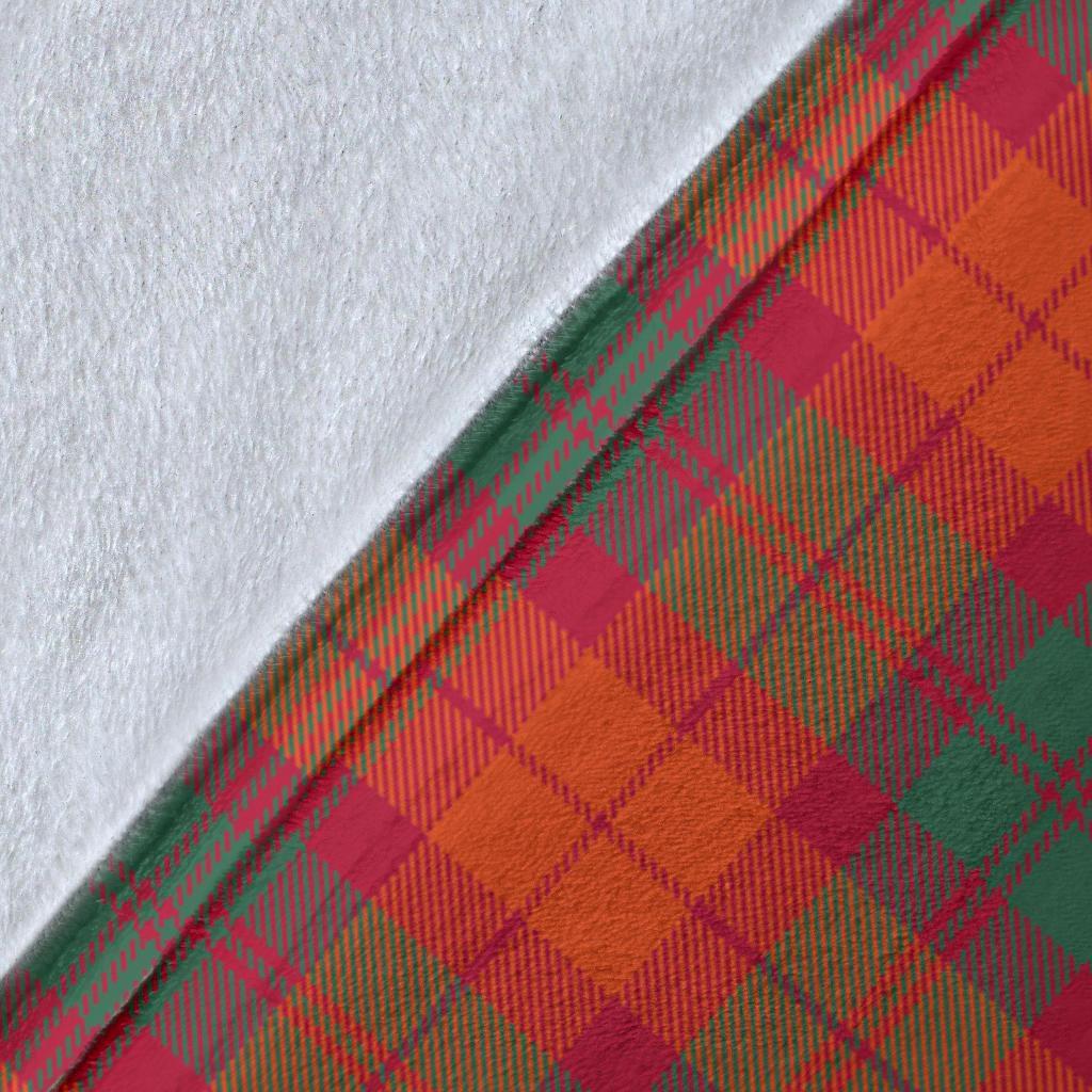 MacNab Ancient Tartan Crest Blanket Wave Style