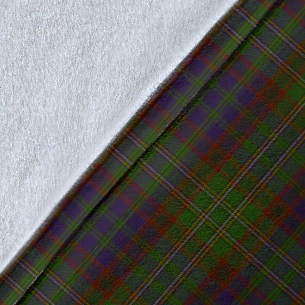 Cunningham Hunting Modern Tartan Crest Blanket Wave Style