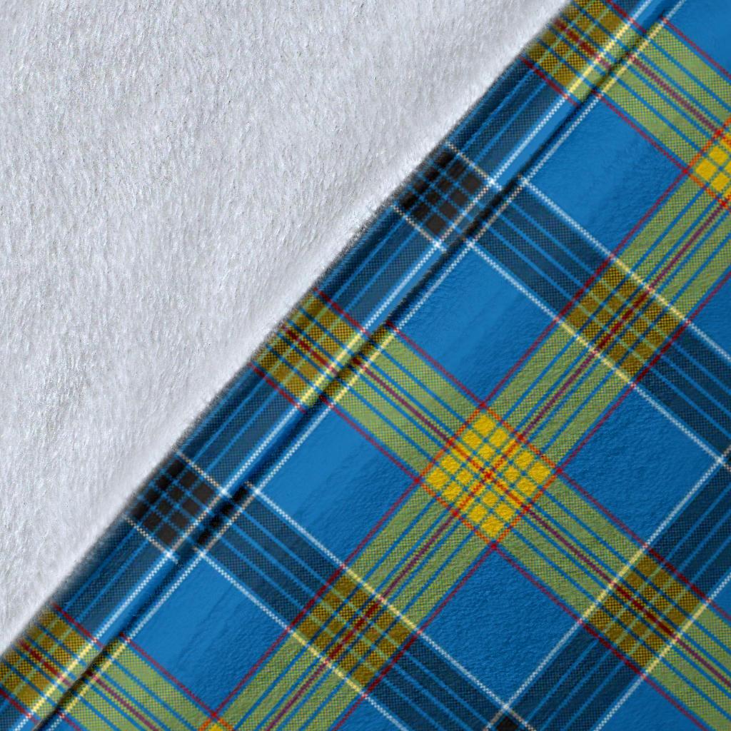 Laing Tartan Crest Blanket Wave Style