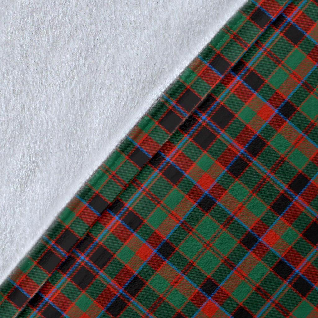 Cumming Hunting Ancient Tartan Crest Blanket Wave Style