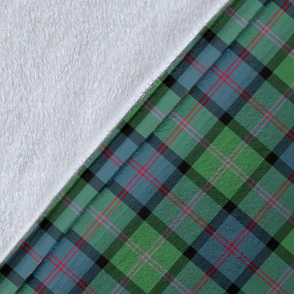 MacThomas Ancient Tartan Crest Blanket Wave Style