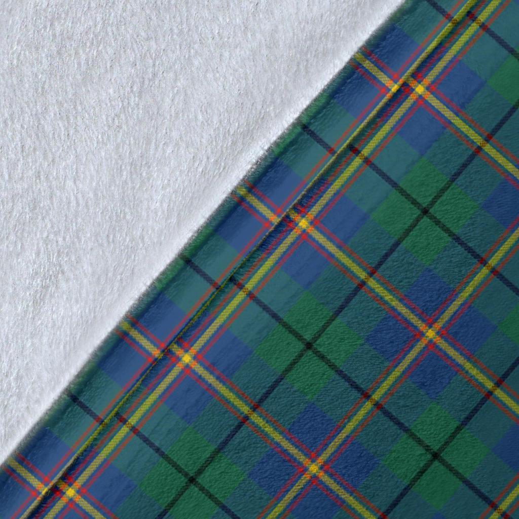 Carmichael Ancient Tartan Crest Blanket Wave Style