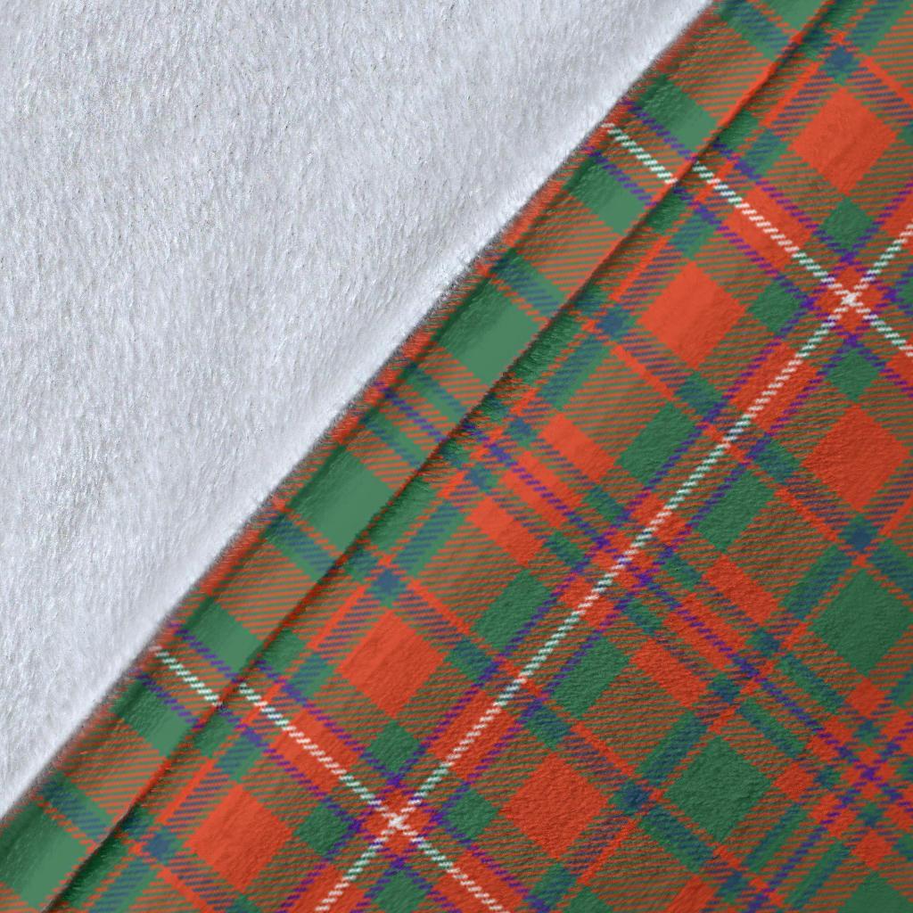 MacKinnon Ancient Tartan Crest Blanket Wave Style