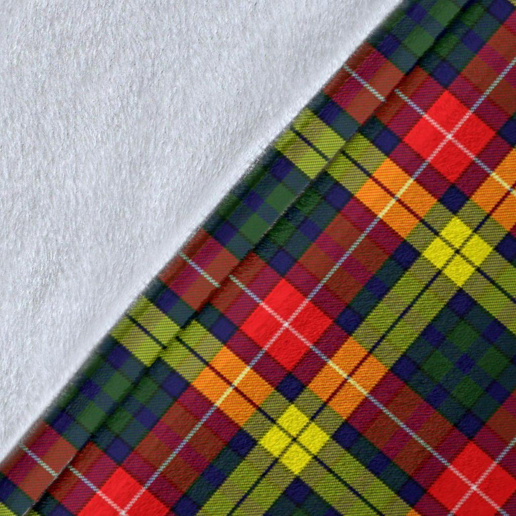 Buchanan Modern Tartan Crest Blanket Wave Style