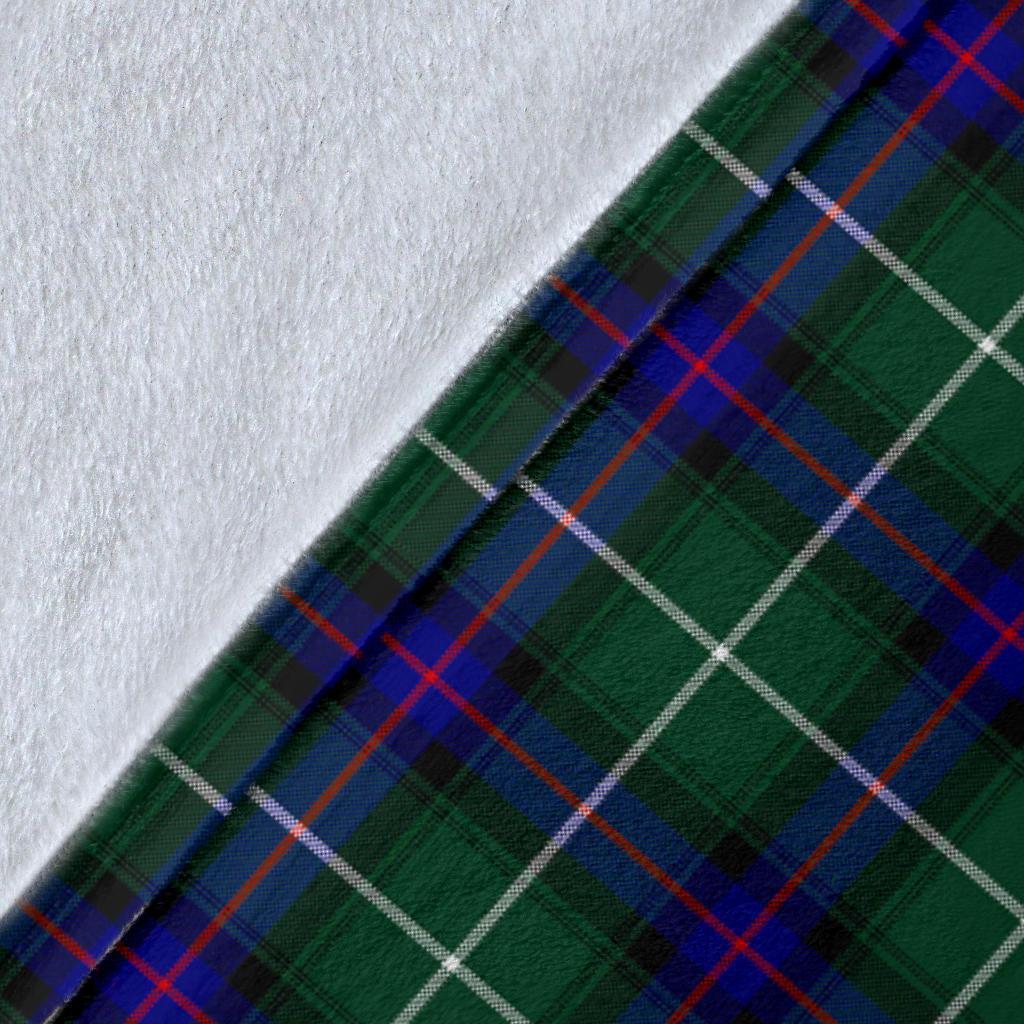 MacDonald of the Isles Hunting Modern Tartan Crest Blanket Wave Style