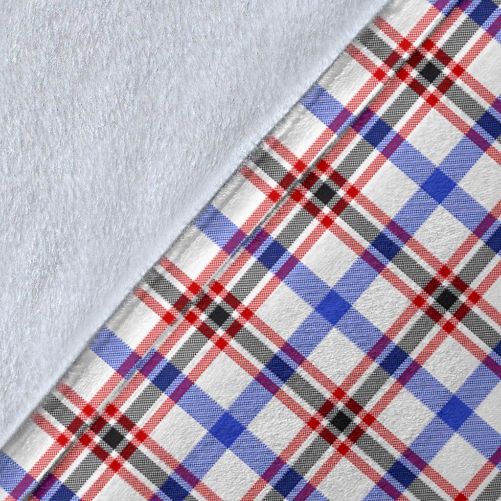 Boswell Modern Tartan Crest Blanket Wave Style