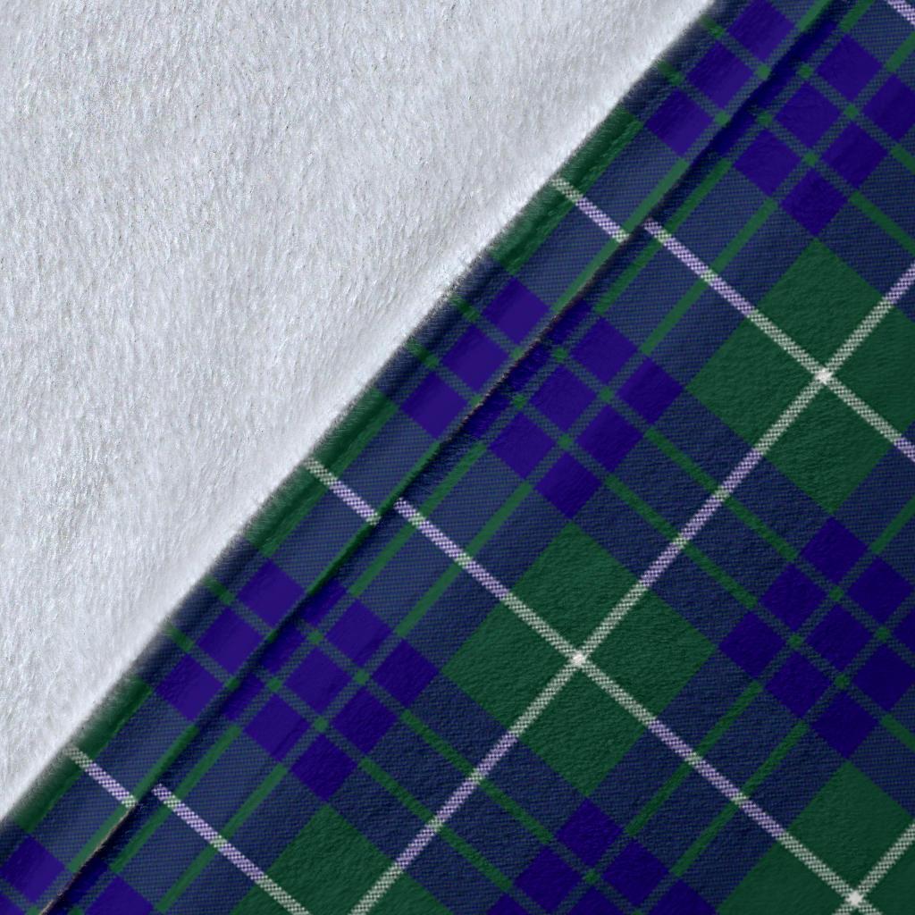 Hamilton Hunting Modern Tartan Crest Blanket Wave Style