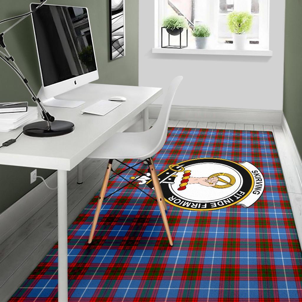 Skirving Tartan Crest Area Rug