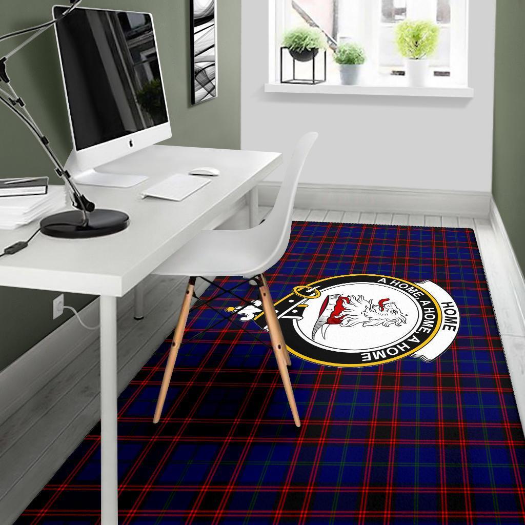 Home (Or Hume) Tartan Crest Area Rug