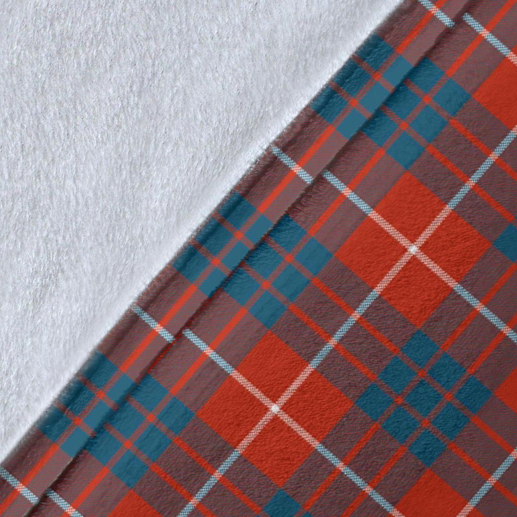 Hamilton Ancient Tartan Crest Blanket Wave Style
