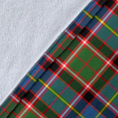Stirling & Bannockburn District Tartan Crest Blanket Wave Style