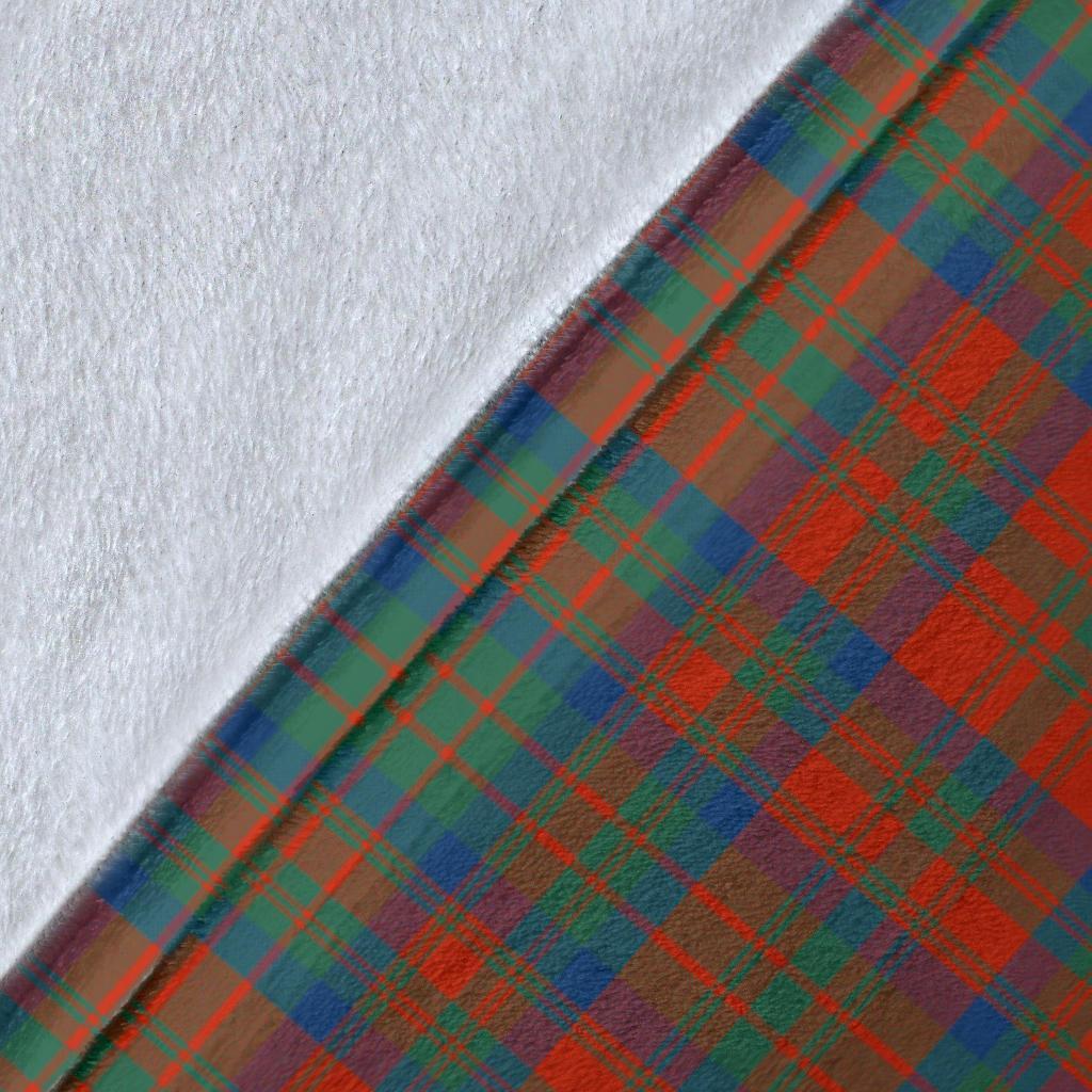 Matheson Ancient Tartan Crest Blanket Wave Style