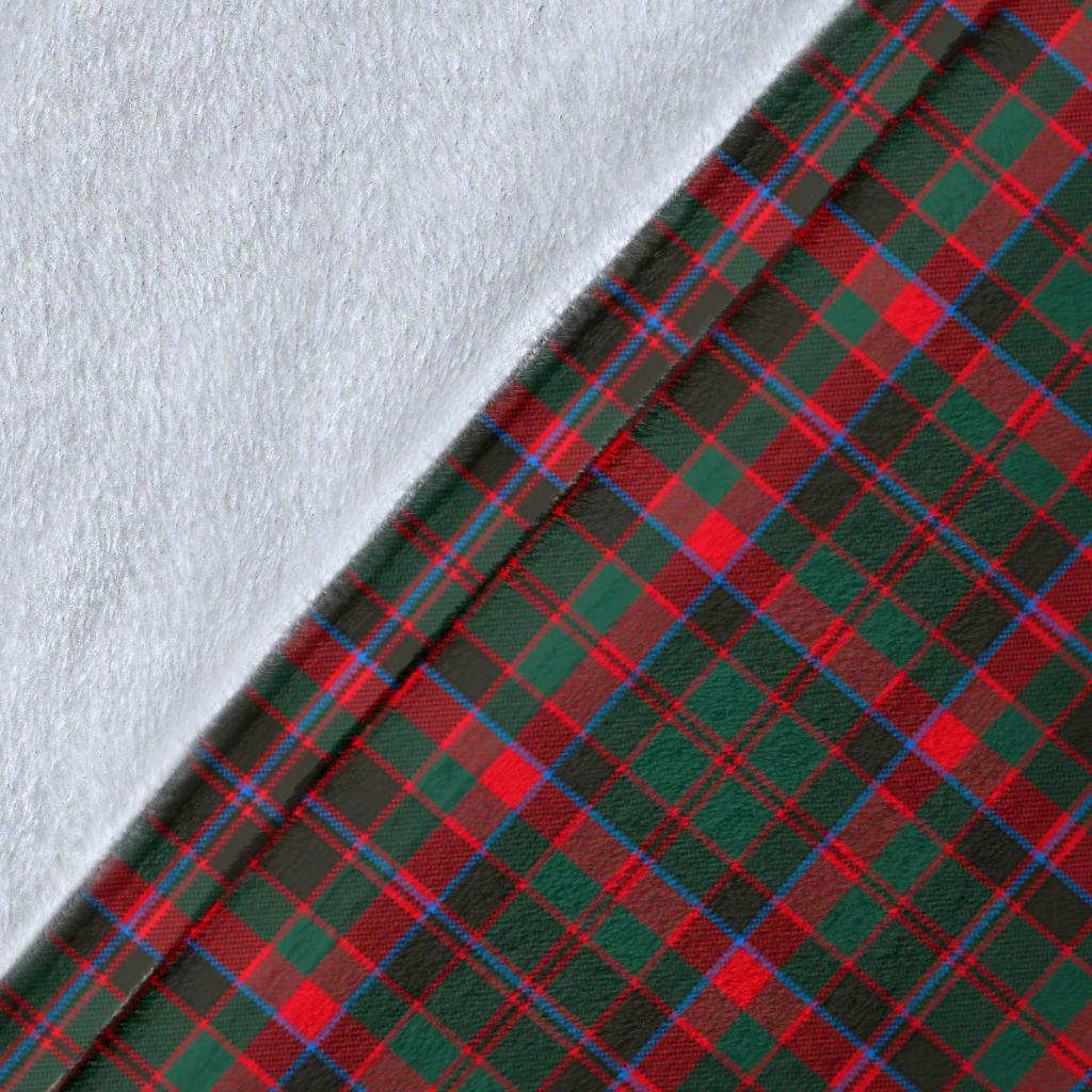 Cumming Hunting Modern Tartan Crest Blanket Wave Style