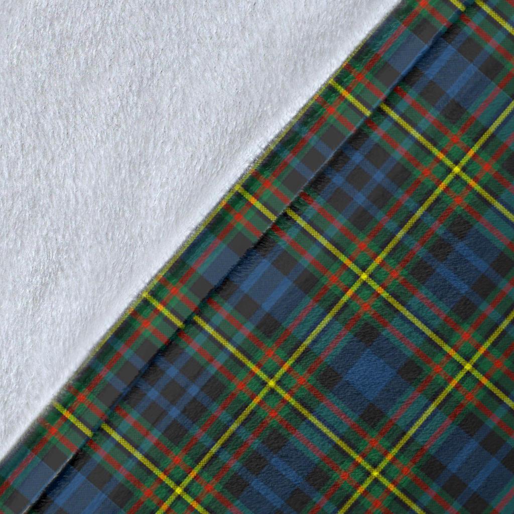 MacLellan Ancient Tartan Crest Blanket Wave Style