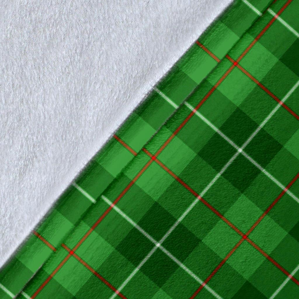 Galloway District Tartan Crest Blanket Wave Style