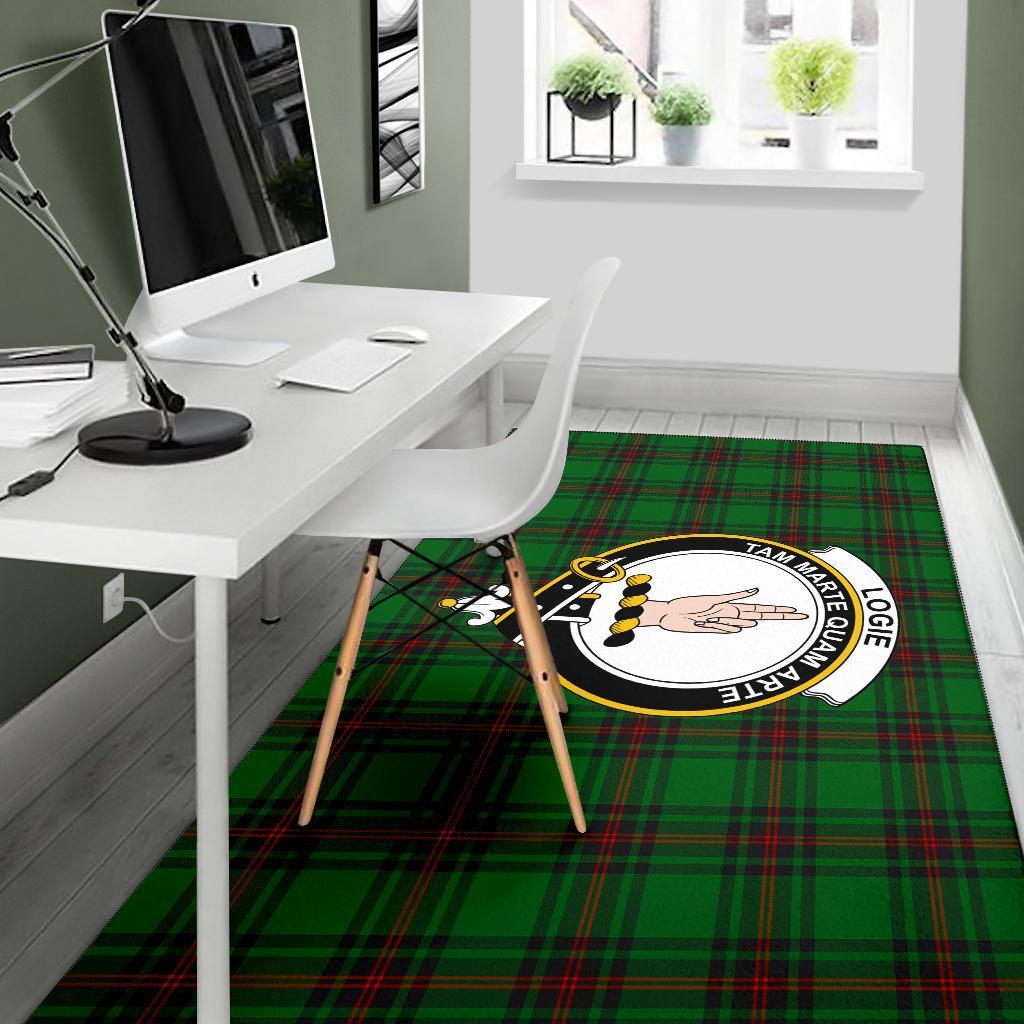 Logie Tartan Crest Area Rug