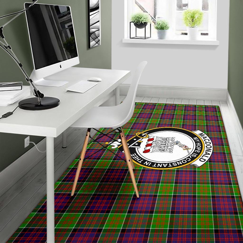 Macdonald (Clan Ranald) Tartan Crest Area Rug