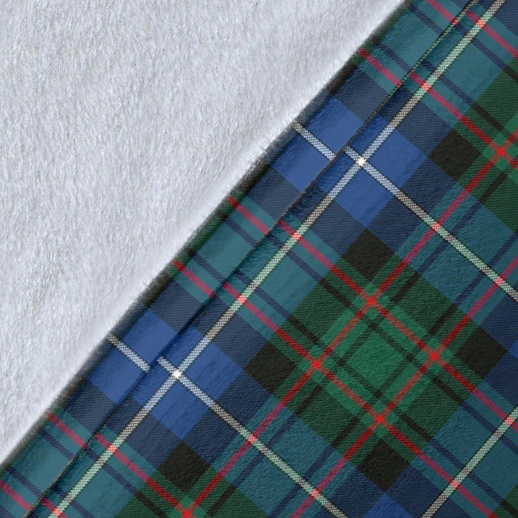 MacRae Hunting Ancient Tartan Crest Blanket Wave Style