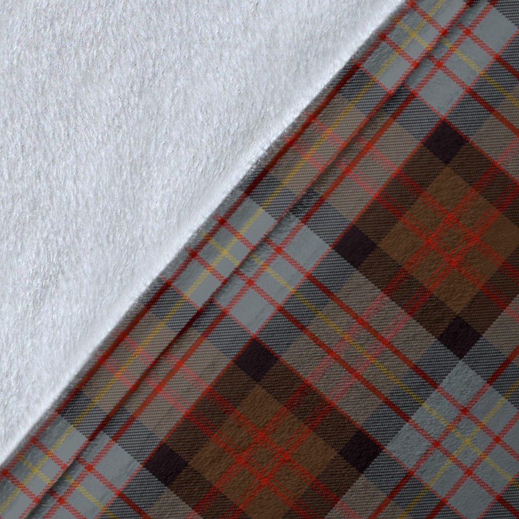 Cameron of Erracht Weathered Tartan Crest Blanket Wave Style