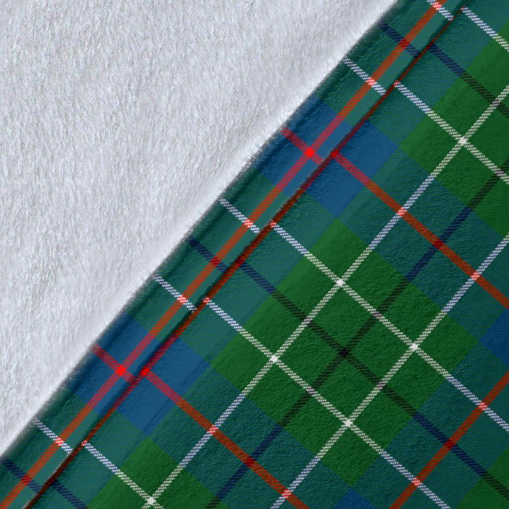 Duncan Ancient Tartan Crest Blanket Wave Style