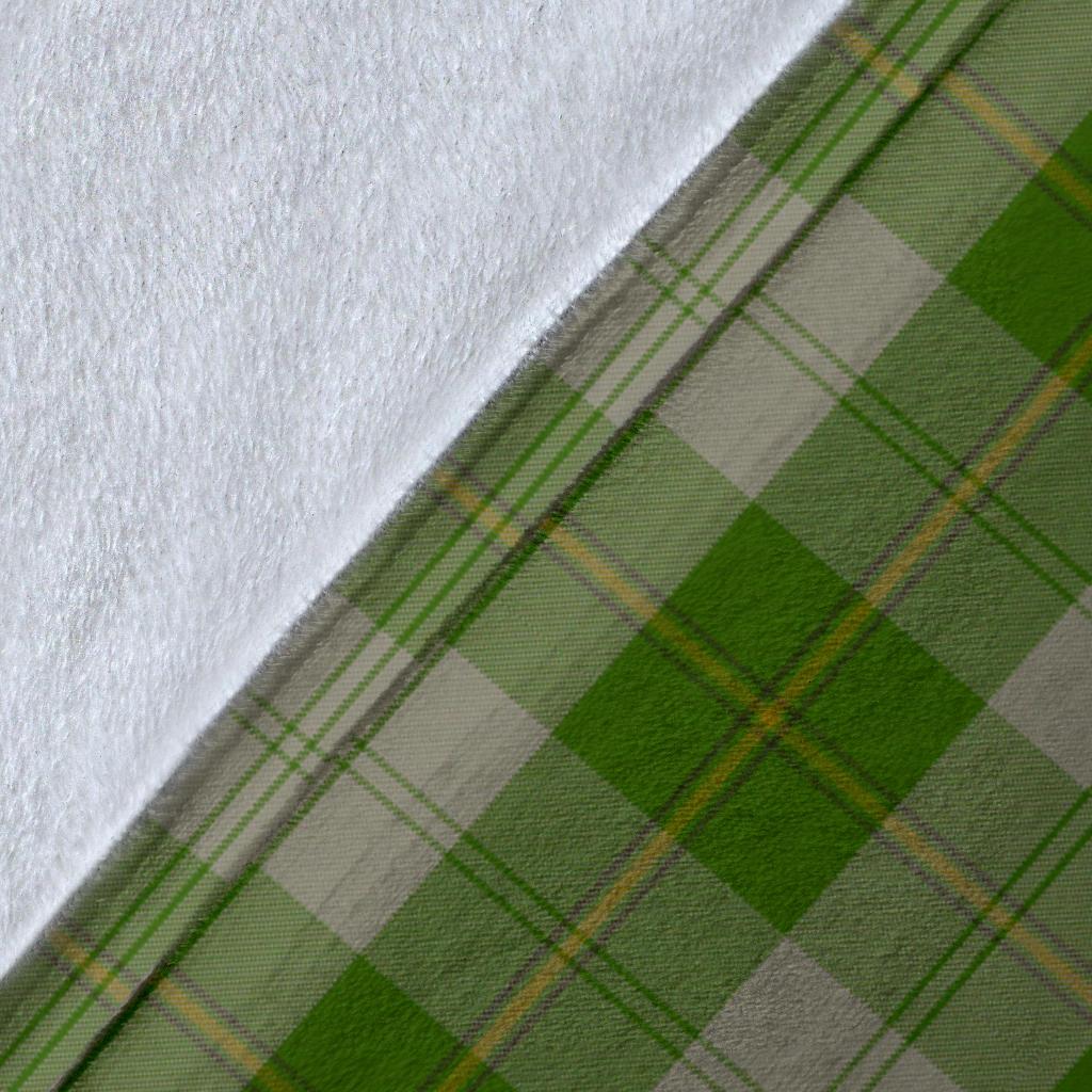 Cunningham Dress Green Dancers Tartan Crest Blanket Wave Style