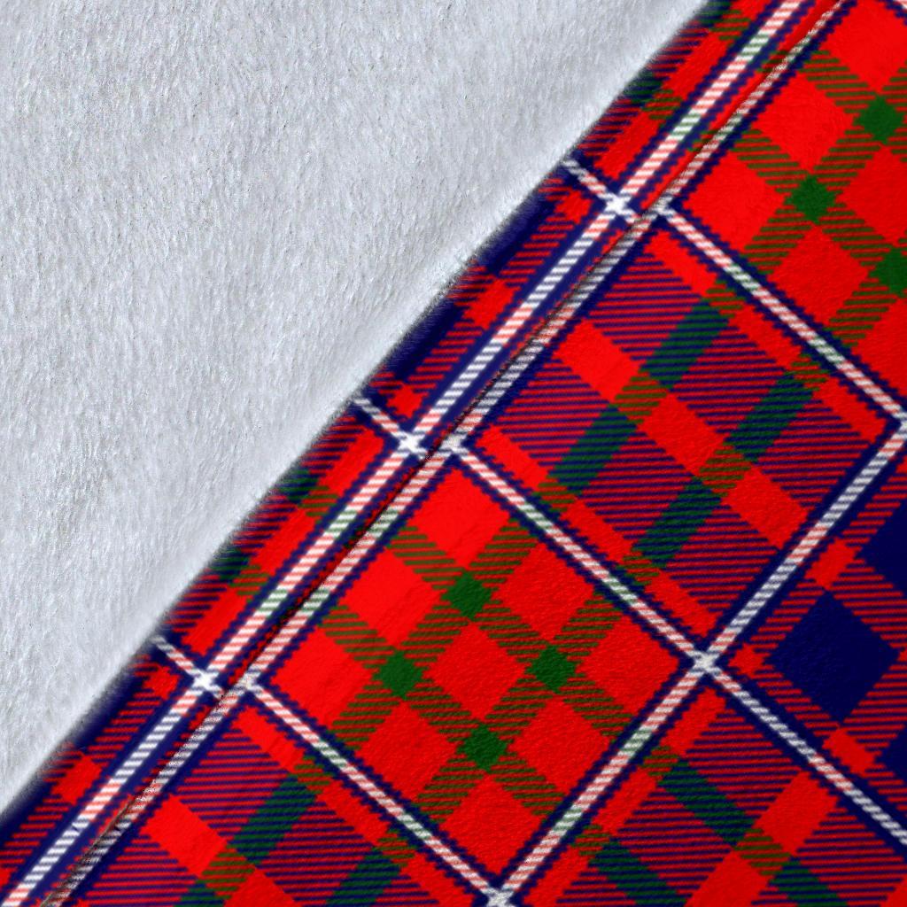 Cameron of Lochiel Modern Tartan Crest Blanket Wave Style