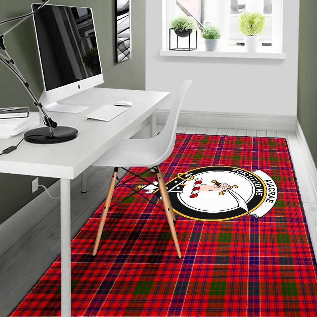 MacRae Tartan Crest Area Rug