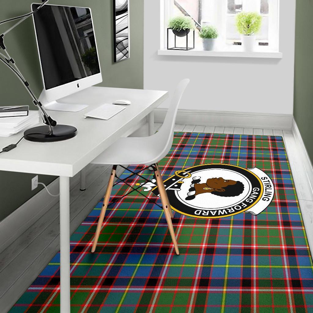 Stirling (Of Keir) Tartan Crest Area Rug