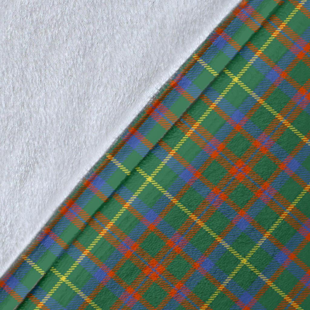 MacKintosh Hunting Ancient Tartan Crest Blanket Wave Style