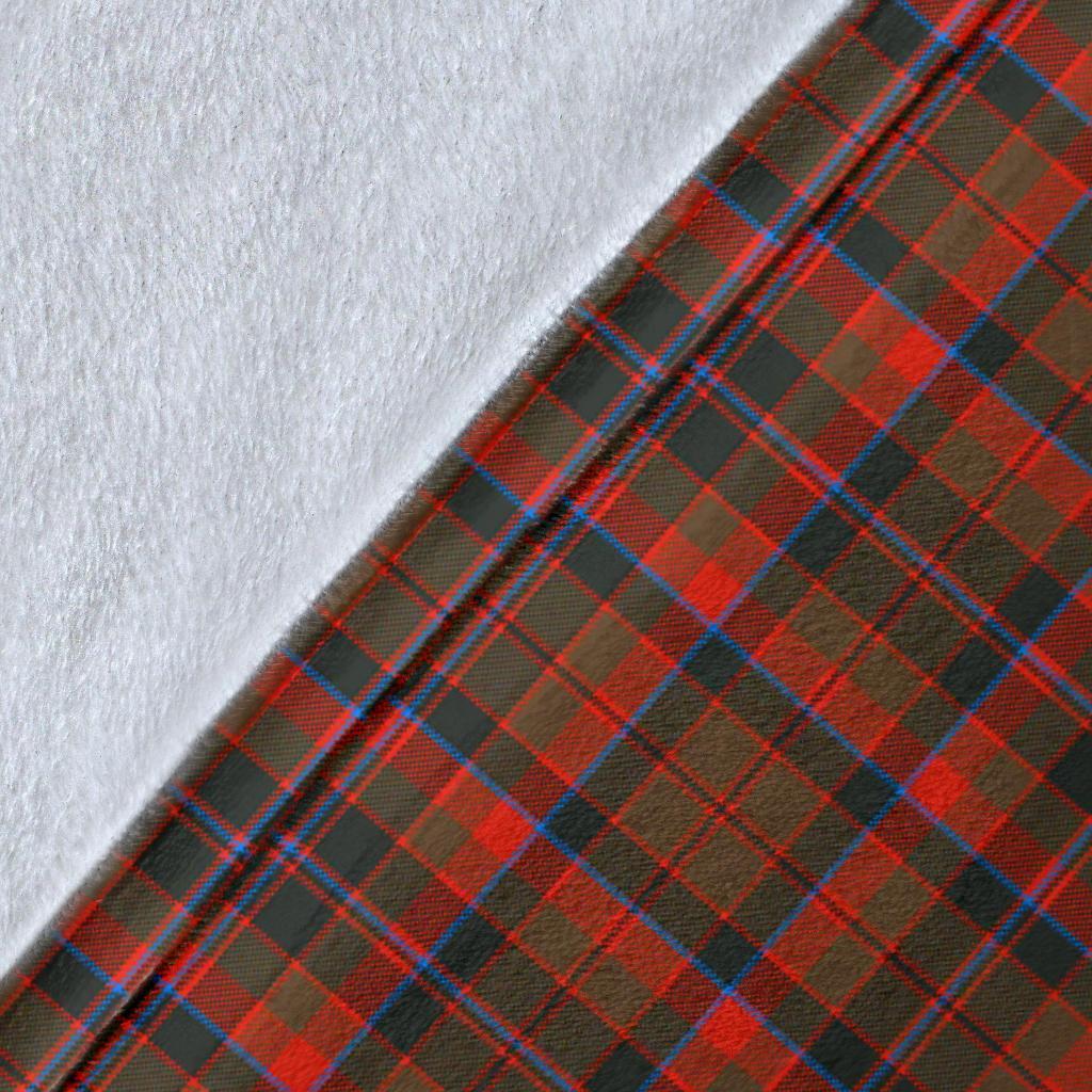 Cumming Hunting Weathered Tartan Crest Blanket Wave Style