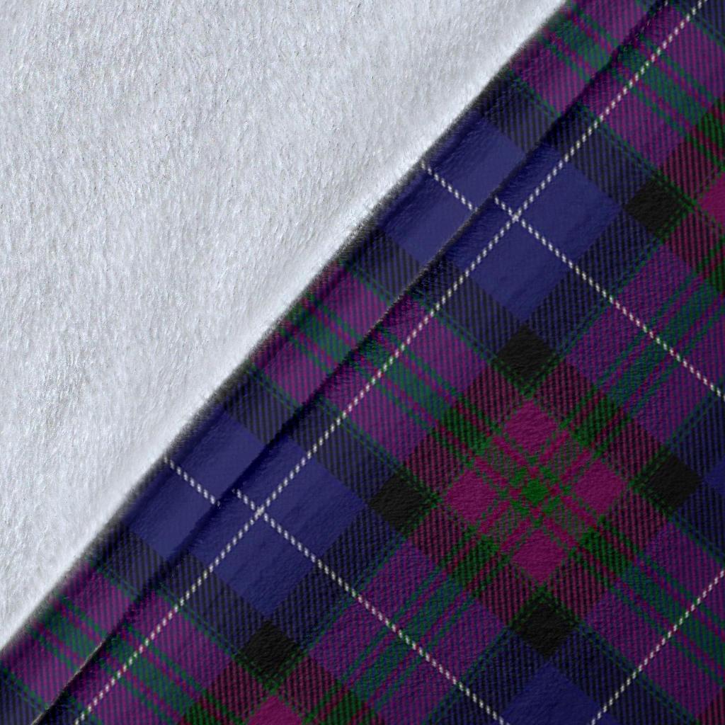 Pride of Scotland Tartan Crest Blanket Wave Style