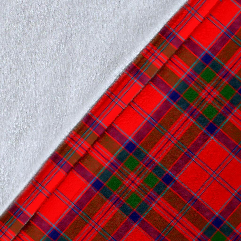 MacGillivray Modern Tartan Crest Blanket Wave Style