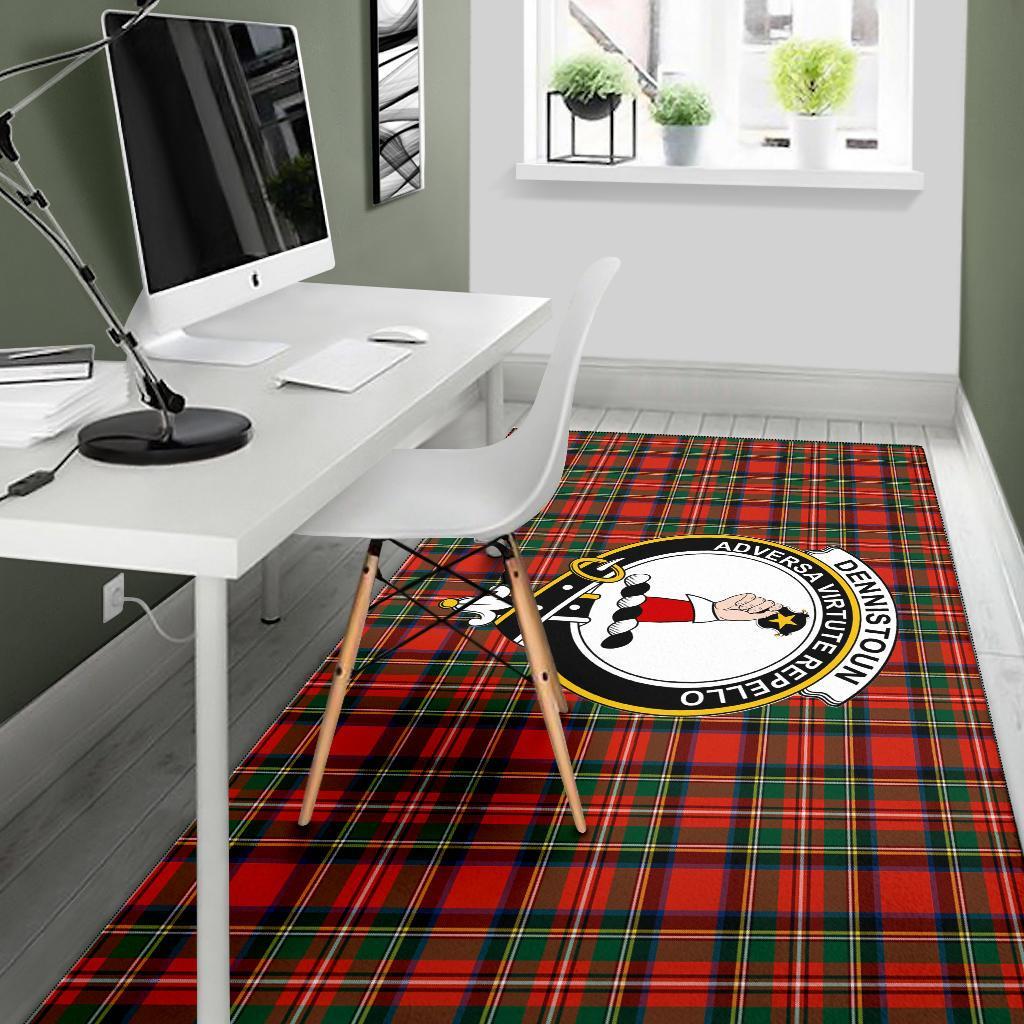 Dennistoun Tartan Crest Area Rug