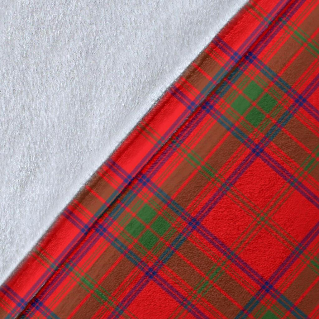 Ross Modern Tartan Crest Blanket Wave Style