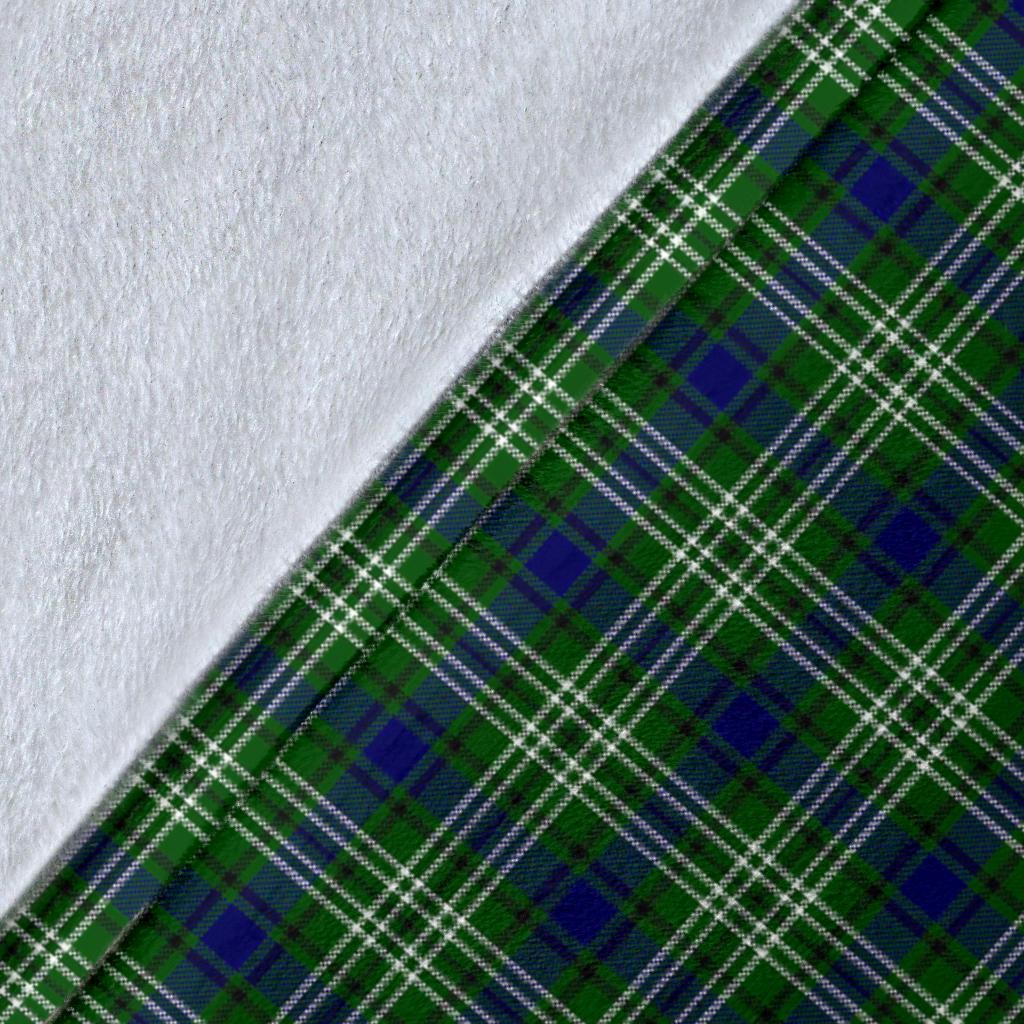 Tweedside District Tartan Crest Blanket Wave Style