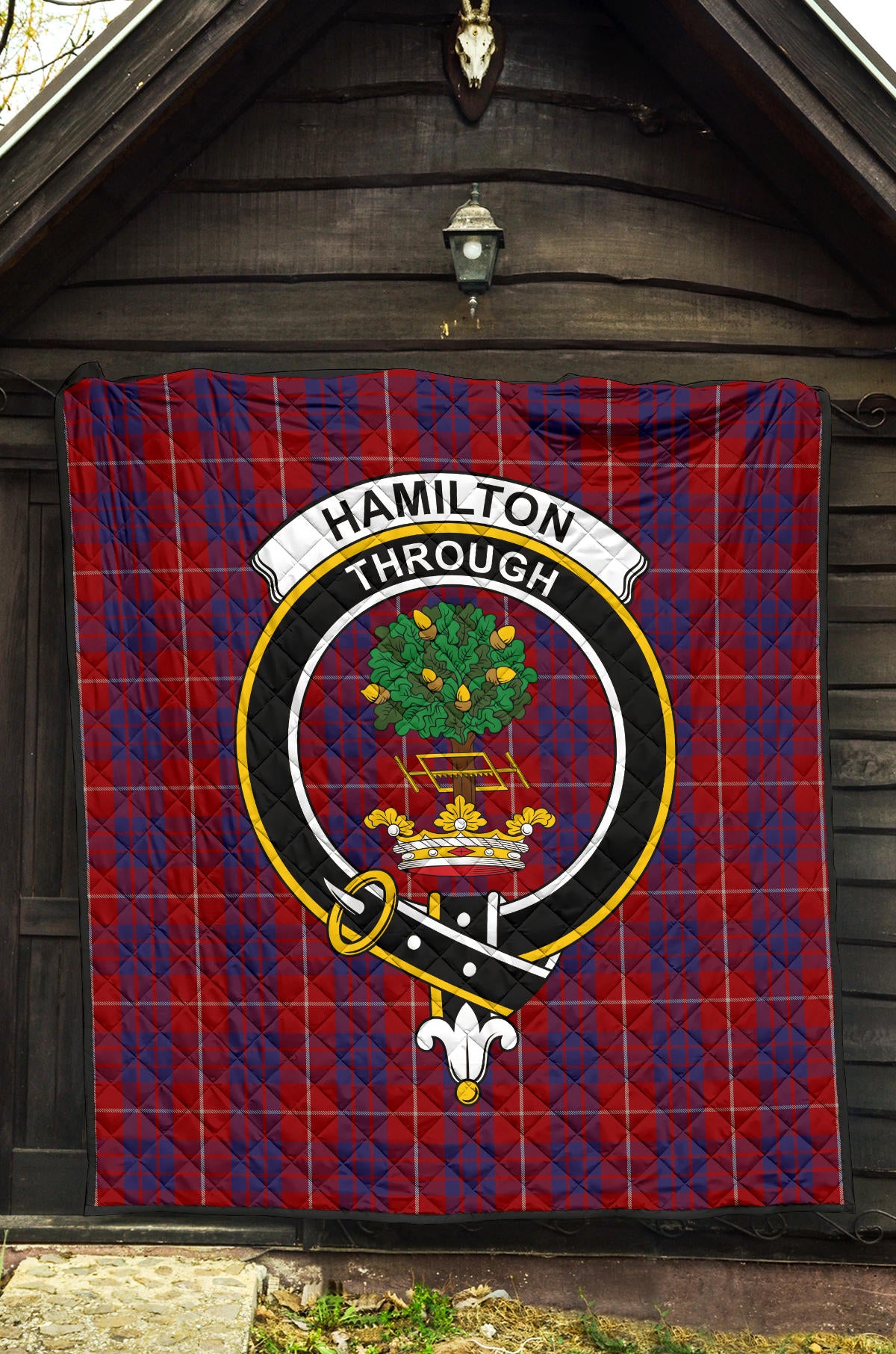 Hamilton Tartan Crest Quilt - SP