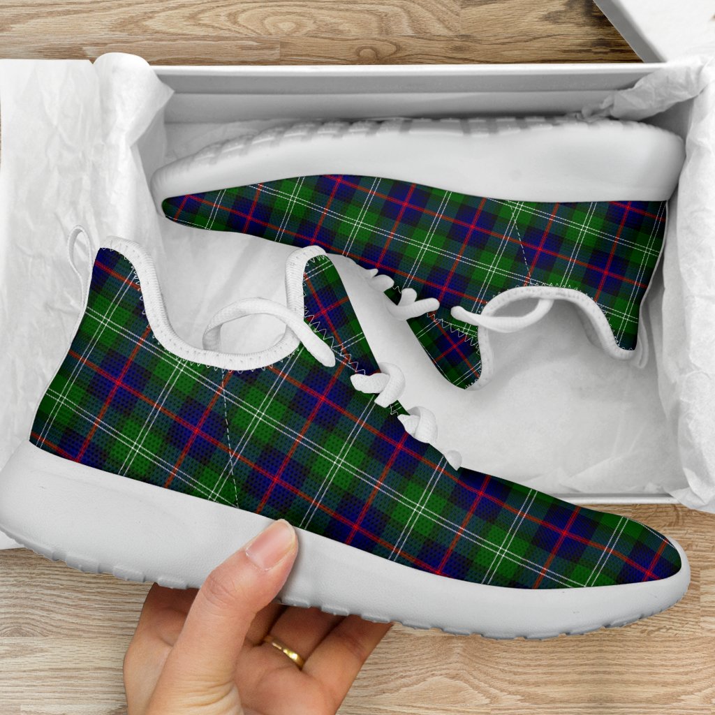 Sutherland Modern Tartan Mesh Knit Sneakers