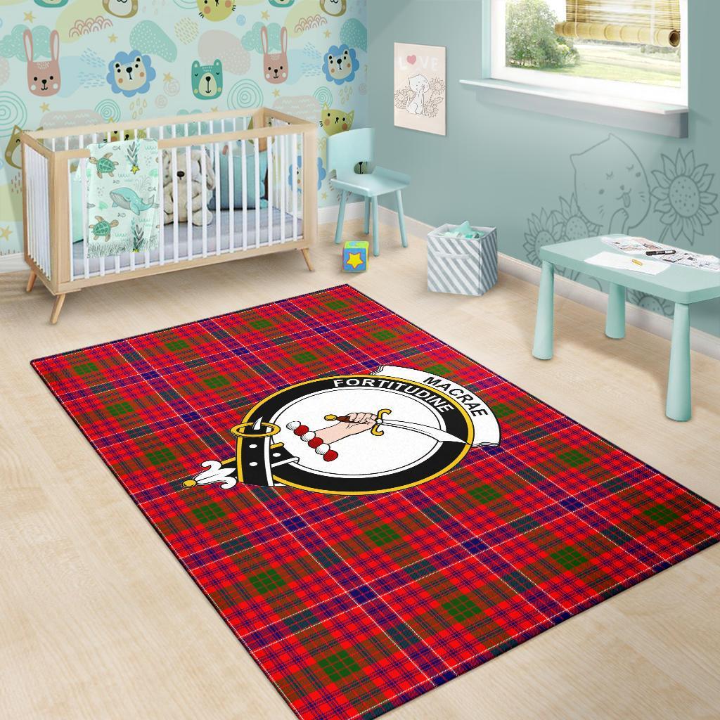 MacRae Tartan Crest Area Rug