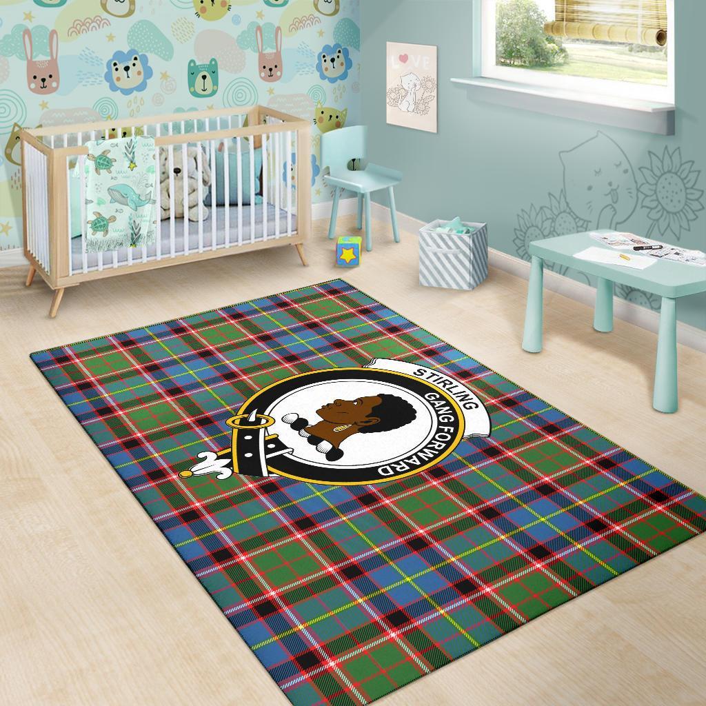 Stirling (Of Keir) Tartan Crest Area Rug