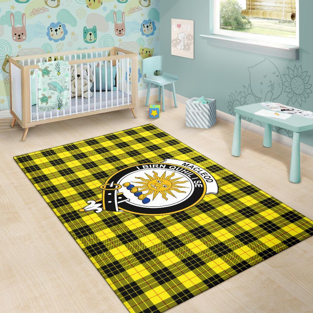 MacLeod Of Lewis Tartan Crest Area Rug