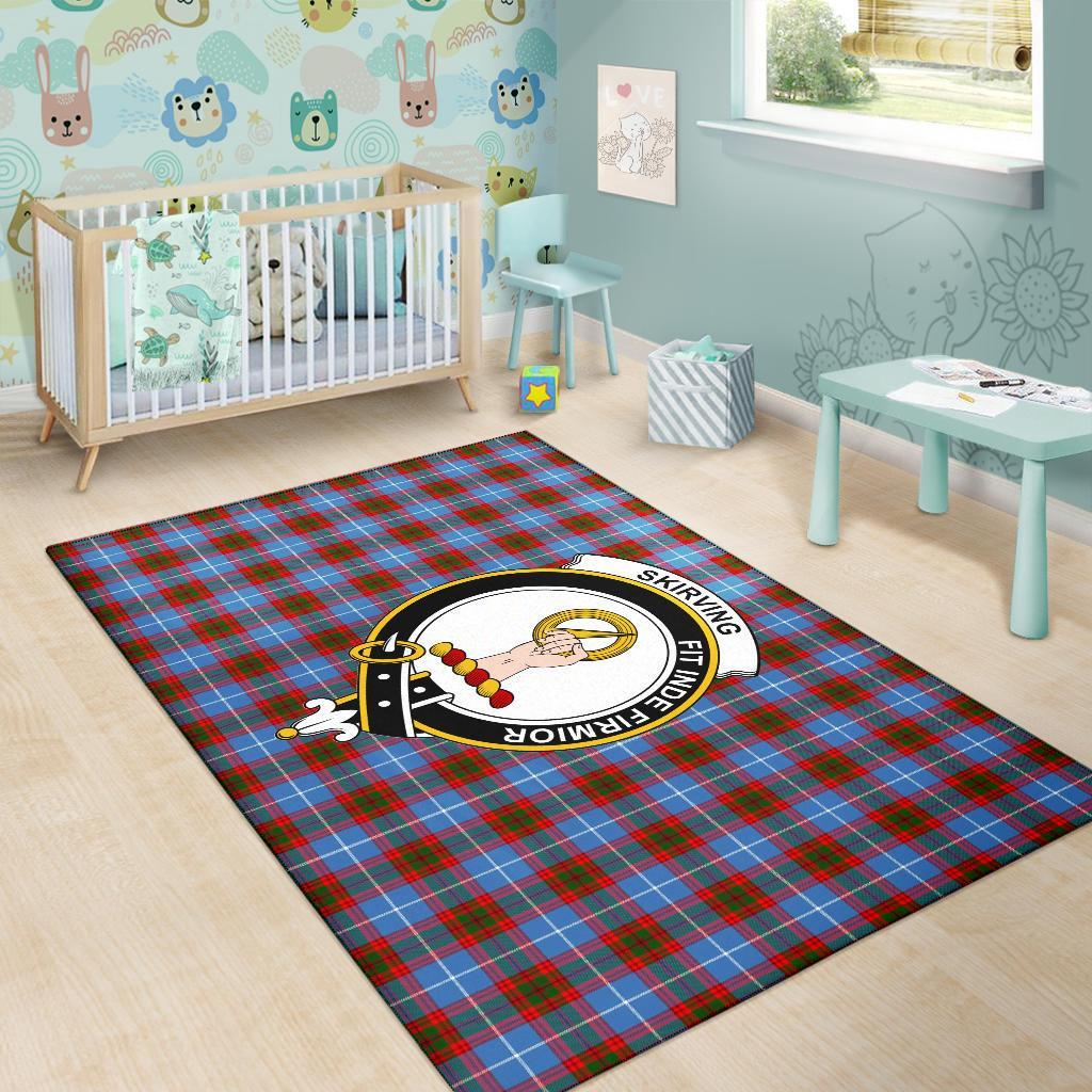 Skirving Tartan Crest Area Rug