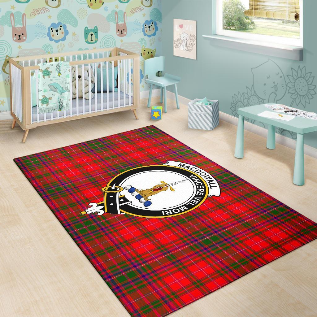 Macdowall (Of Garthland) Tartan Crest Area Rug