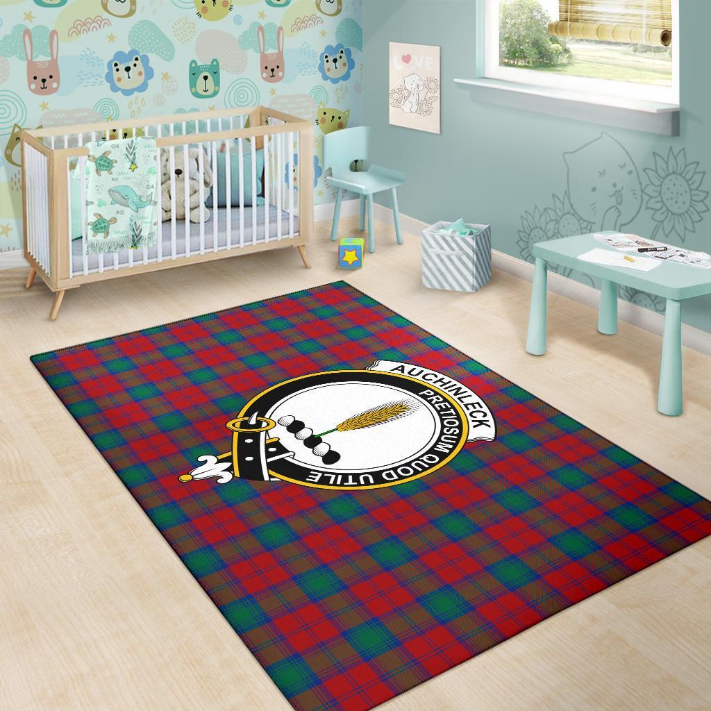 Auchinleck Tartan Crest Area Rug