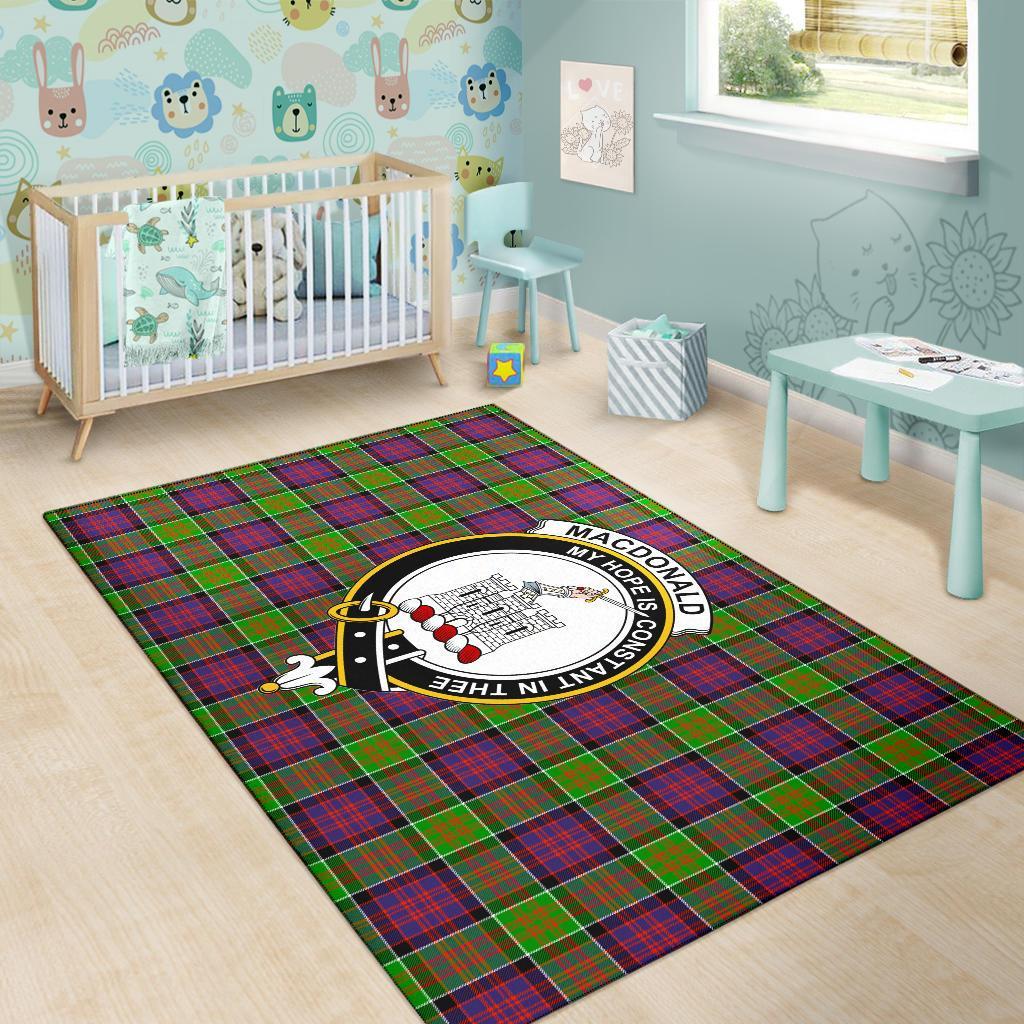 Macdonald (Clan Ranald) Tartan Crest Area Rug