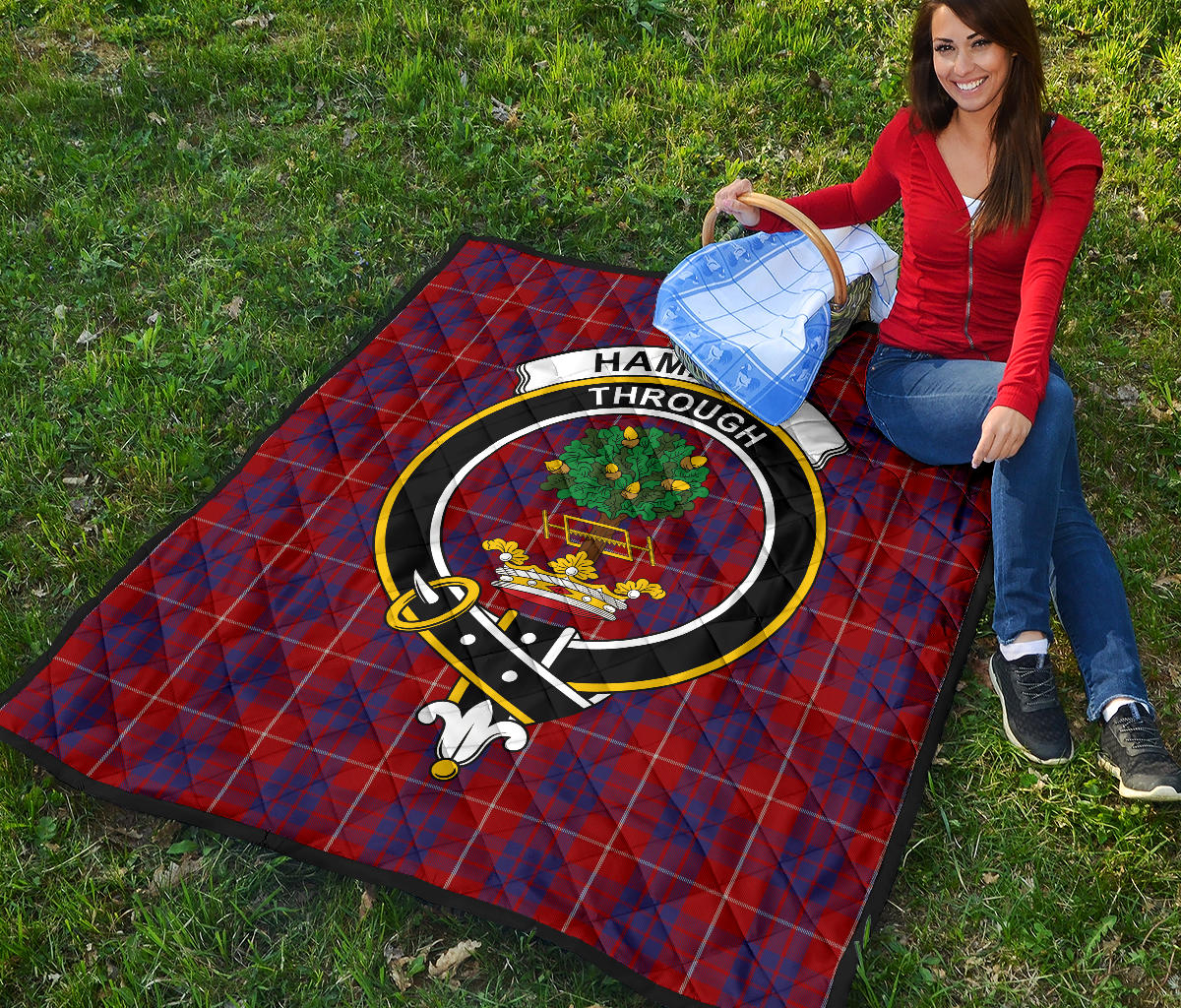 Hamilton Tartan Crest Quilt - SP